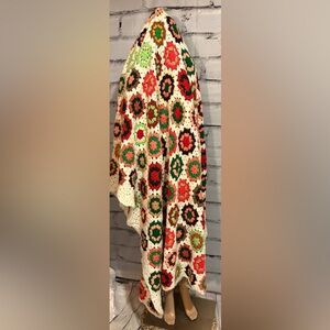 Gorgeous Handmade Granny Square ‘Island Time’ Blanket 9’x6’